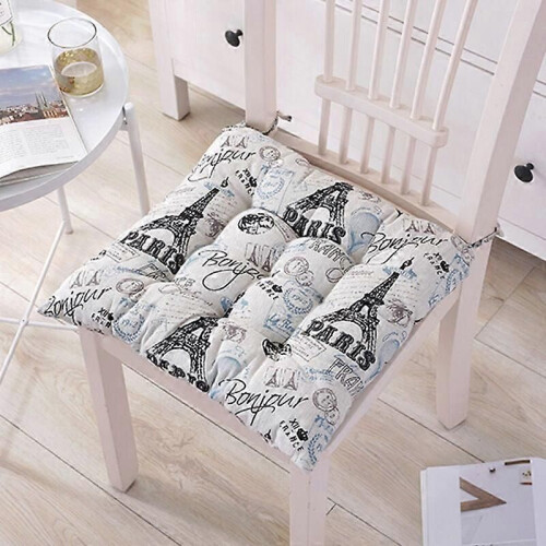 Set med 6 stolsdynor 40x40, prydnadskuddar, stolsdynor, trädgårdskuddar, polyester (D) 2