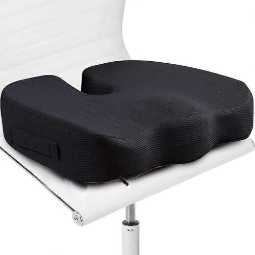 Cuscino per sedia da ufficio - Cuscino rigido in memory foam per coccige - Coccige, sciatica, dolore