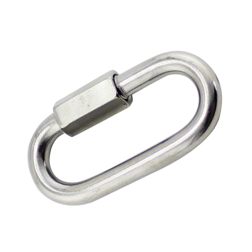 Stainless Steel Quick Chain Connection Buckle Set Of 2 For Swings, Ropes, And Chains - Easy To Clean And Durable 6038364050885
