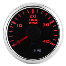 Digital 52mm Tachometer Gauge 0-4000RPM Waterproof for Car Motorcycle