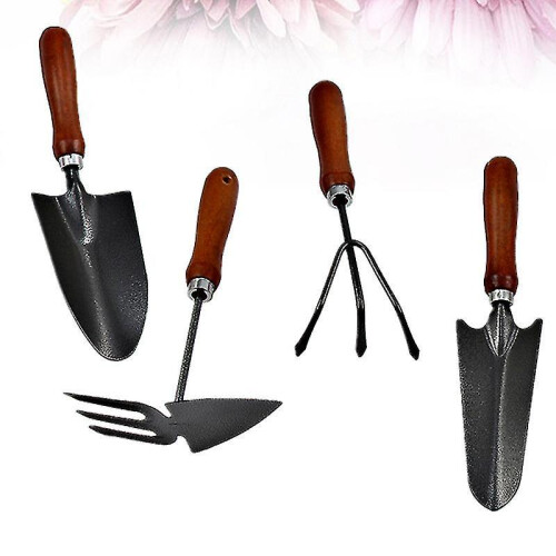 4pcs Wooden Handle Planting Tool 1
