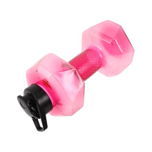 Dumbbell Shape Fitness Water Bottle 32oz Leakproof Sports Flask for Workout Portable Gym Hydration Jug