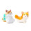 2pcs Simulated Dog Basin 14