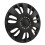 4 Pcs 14 Inch Automobile Hubcap Matte Black Wheel 14