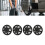 4 Pcs 14 Inch Automobile Hubcap Matte Black Wheel 11