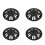 4 Pcs 14 Inch Automobile Hubcap Matte Black Wheel 2