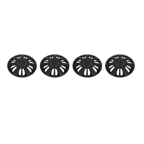 4 Pcs 14 Inch Automobile Hubcap Matte Black Wheel 2