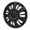 4 Pcs 14 Inch Automobile Hubcap Matte Black Wheel 15