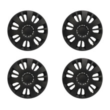 4 Pcs 14 Inch Automobile Hubcap Matte Black Wheel