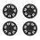 4 Pcs 14 Inch Automobile Hubcap Matte Black Wheel 1