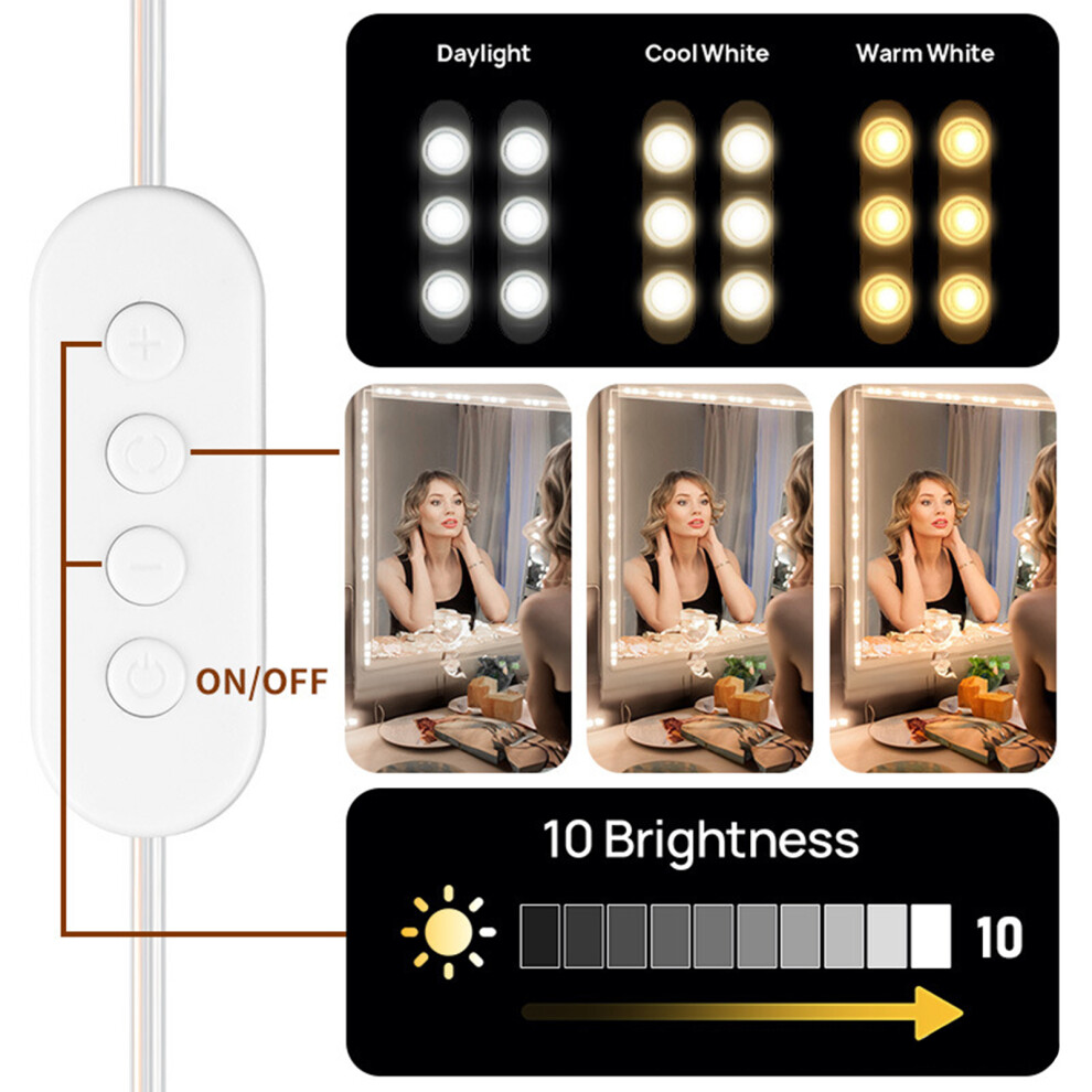10FT Makeup Vanity Light Module Self-Adhesive