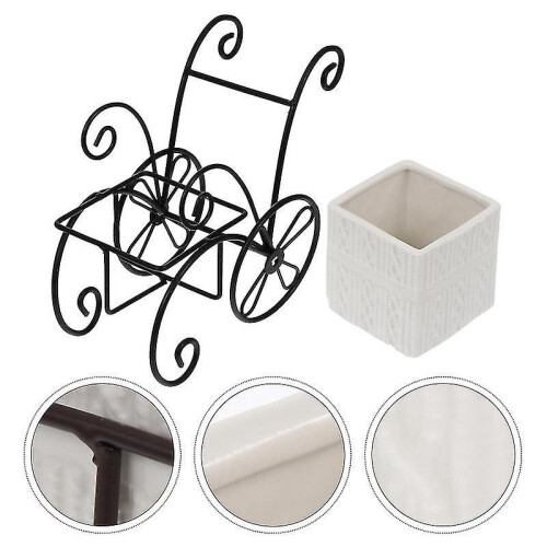 1pcs Cart Design Flowerpot 1