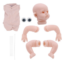 12 Zoll Vinyl Wiedergeburt Puppe Kit Unbemalt DIY Baby Gussset Weiß