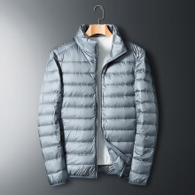 (S 40-45KG-Grå01)6XL Vinter Herr 50% Dunparkas Herr Vattentäta Vindtäta Dunjackor