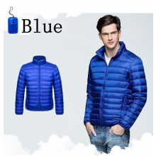 (S-Königsblau) Winter Herren Daunenjacke Ultraleichte Daunenjacke Herren Windbreaker Federjacke Mann