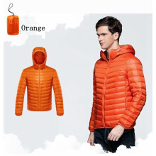 (M-orange)NewBang Daunenmantel Männlich Ultraleichte Daunenjacke Herren Warme Jacken Windbreaker Leicht