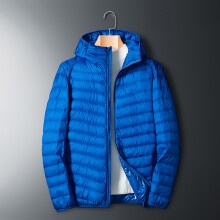 (4xL 80-90KG-Blå02)6XL Vinter Herr 50% Dunparkas Herr Vattentäta Vindtäta Dunjackor