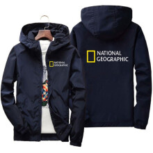 (Asiatische Größe-xxxL-Marine) Nationals Geographics Herrenjacke
