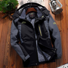 (7xL-Schwarz) Plus Größe 7XL 8XL 9XL Winter Warme Jacke Männer Casual Dicken Samt Parka Fleece Mantel