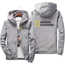 (Asiatische Größe-XL-Grau-1) Nationals Geographics Herrenjacke