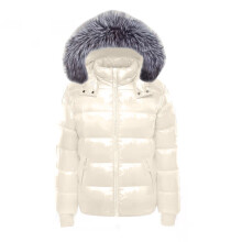 (5xL 84-90kg-blanco roto) Chaqueta acolchada de algodón Big Fur 2025, abrigo corto grueso para hombre,