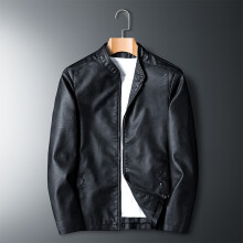(7xL 110 - 125kg-8802 Zwart) Leren jas Heren Bomber Retro Fleece Zwarte Motorjassen Grote Maten