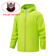 (S-verde)S-7XL Cortavientos para senderismo, camping, chaqueta impermeable, abrigo reflectante, ropa