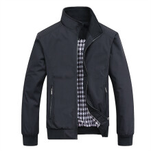 (6xL-0149 negro) Chaqueta bomber ajustada de estilo casual para hombre, primavera/otoño 2025. Nueva