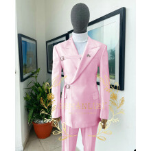(MEU48 o US38 - rosa) Novedades en trajes y blazers: Trajes de boda para hombre, diseño de pantalón