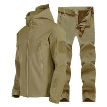 (4xL-ki set 2)Veste tactique, combinaison d'hiver imperméable et coupe-vent, vêtements militaires de