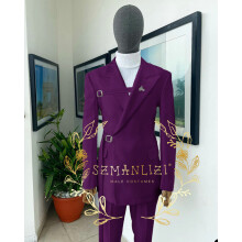 (4xLEU58 o US48-morado) Novedades en trajes y blazers. Trajes de boda para hombre 2025. Diseño de chaqueta