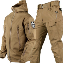 (3xL-ki set 1)Tactical Jacket Winter Suit Waterproof Hiking Windproof Military Hunting Clothes Fishing