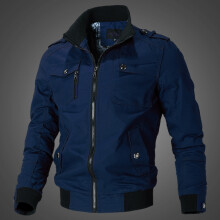 (M-Blue) Jacket Men Fashion Casual Windbreaker Jacket Coat Men 2025 Spring Autumn New Hot Outwear Stand