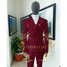 (xSEU44 Or US34-burgundy)New In Suits & Blazers Wedding Suits For Men 2025 Coat Pant Design Latest Costume