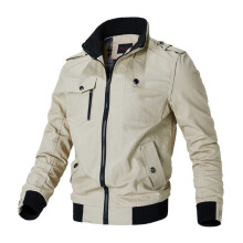 (4xL-Khaki) Jacket Men Fashion Casual Windbreaker Jacket Coat Men 2025 Spring Autumn New Hot Outwear