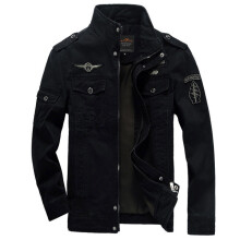 (xxxL-Svart)Ny 2025 Casual Militärjacka Herr Plus Storlekar M-6XL Jaqueta Masculina Air Force One