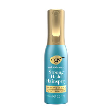 Lacca antiossidante OGX + Strong Hold, lacca anti-umidit    per una tenuta e protezione di 24 ore per il tuo stile, in un flacone spray continuo, s