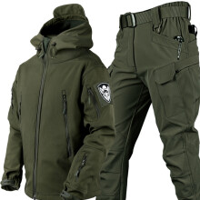 (L-gn set 1)Tactical Jacket Winter Suit Waterproof Hiking Windproof Military Hunting Clothes Fishing
