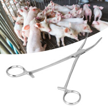 Edelstahl-Sekundärhemostat mit gebogenem Spitztip, 18,5 cm