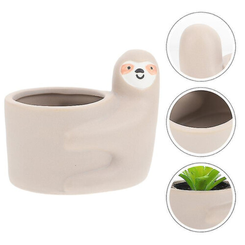 The New 1pcs Cartoon Sloth Plant Pot 2