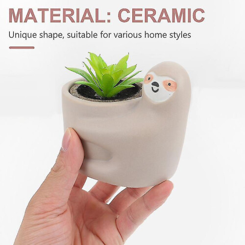 The New 1pcs Cartoon Sloth Plant Pot 1