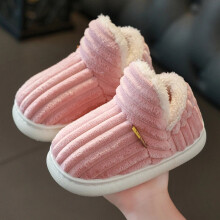 (Pink(Shoes), 8.5) Boys Girls Winter Warm Kids Fur Clog Children Fashion Garden Flat Slippers Shoes