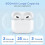 Wireless Charging Case Replacement for AirPods 3rd Generation, Only Compatible with AirPods 3rd Generation Charging Case, with Bluetooth Pairing Sync 2