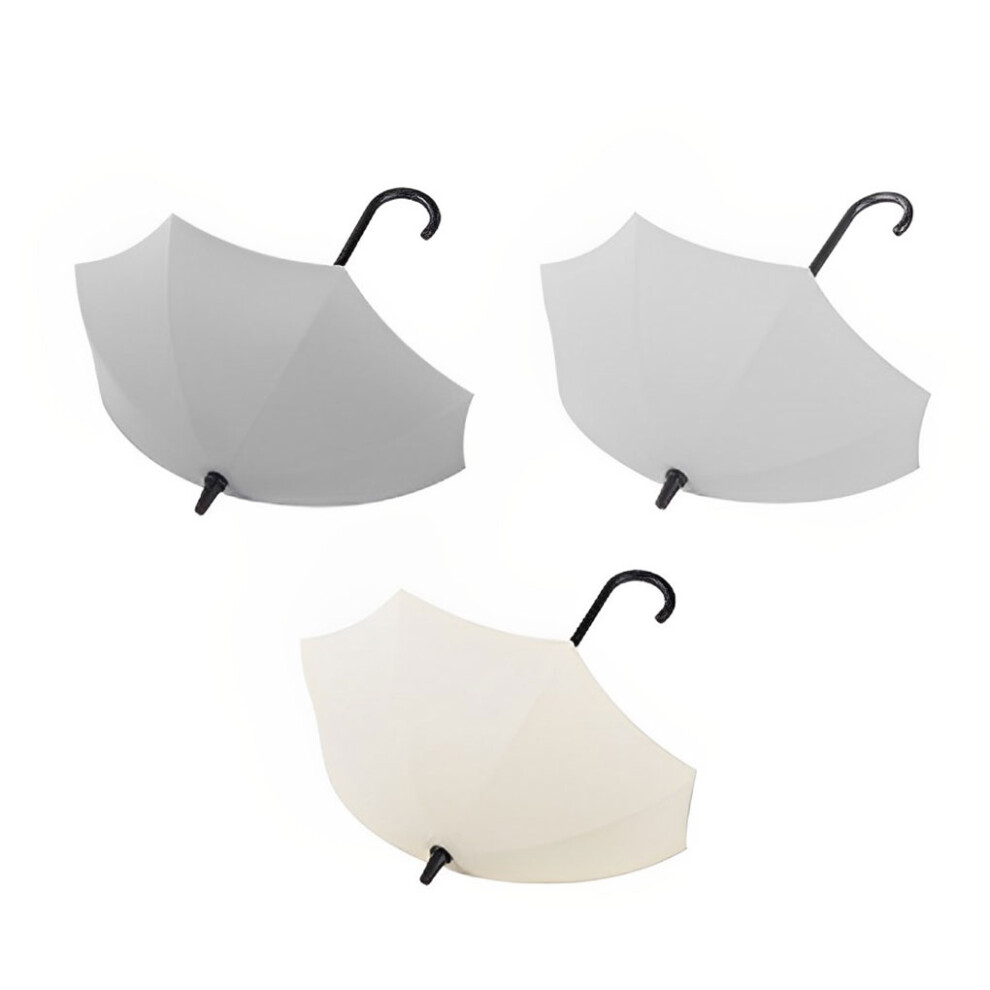 (White Gray Beige) 3PCS Umbrella Hook Multi Purpose Hanging Hooks Hanger Organizer-image-OPC-PK9WWTH-NEW