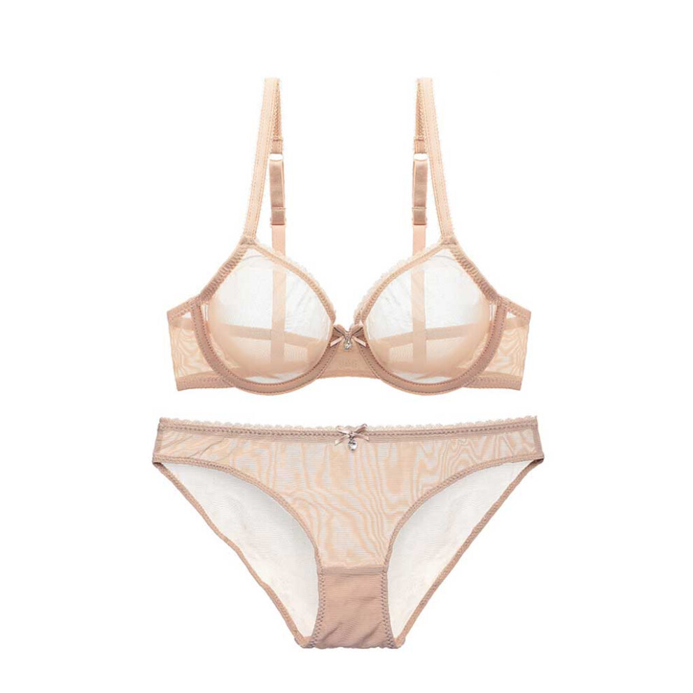 (Skin color, 70C) Bra Set Women Lingerie Lady Brassiere Multicolored Breathable Push-up-image-OPC-PK9X5KW-NEW