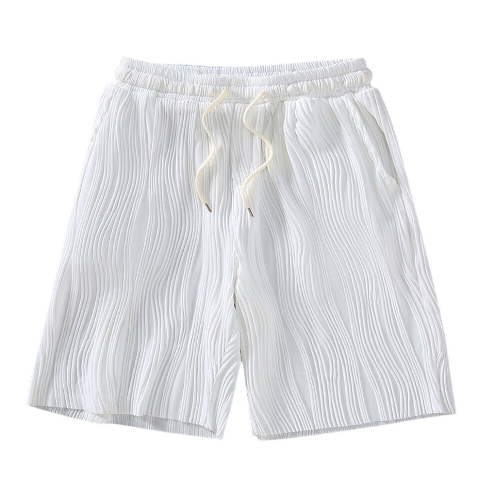 (White, M) Ice Lace Pants Loose Shorts Breathable Girl Sporting Fashion Cool-image-OPC-PK9X96K-NEW