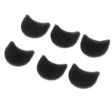 Action Camera Microphone Windscreen Windmuff Sponge Noise Reduction for Go3 Go3s, 6 Pieces with Memory Storage Box