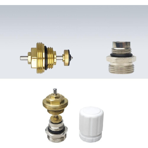 Valve Insert for Underfloor Heating Distributor M30 x 1.5 - Compatible Heating Circuit Distributor Component 1