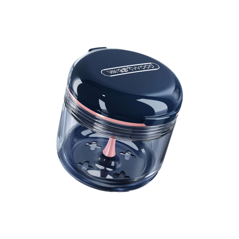 (Sapphir e Blue) Denture Storage Box Wet And Dry Separation Multipurpose Practical