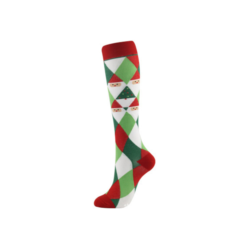 (Type 19, SM) 1 Pair Christmas Compression Sock Fashion Sports Socks Stocking-image-OPC-PK9XNQZ-NEW